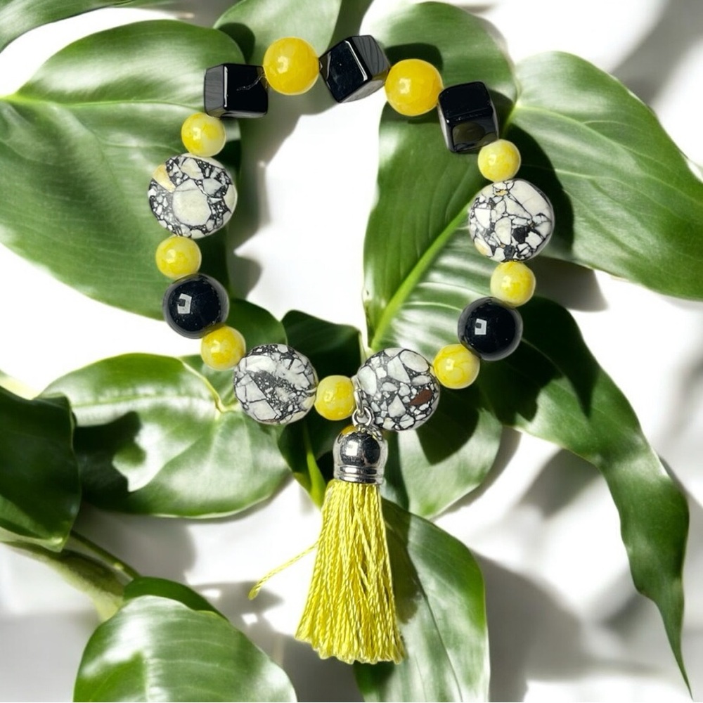 Maligano Jasper & Onyx Beaded Bracelet